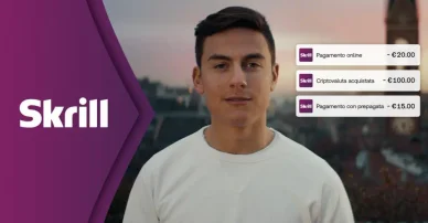 Dybala promuove Skrill