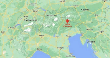 Cortina d'Ampezzo mappa