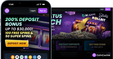 Coin Casino från mobil och dator