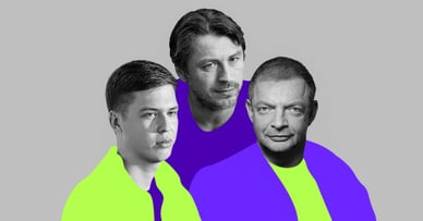 Олег Гороховськи разом з Сергієм Притулою і Лаченковим 