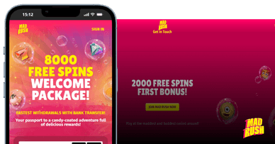 MAD RUSH CASINO officiell webbplats med freespins bonus