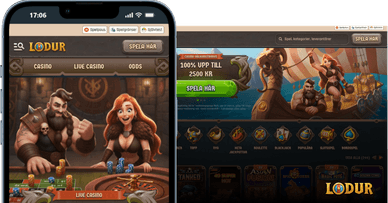 Lodur Casino från mobil och dator