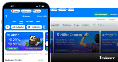 Snabbare Casino från mobil och dator