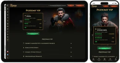 Poziomy VIP Program VIP w Casino Kyngs