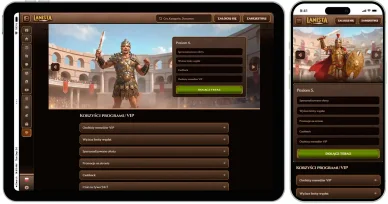 Program VIP w kasynie online Lanista