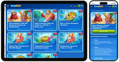 Bonusy kasynowe Spinfest Kasynowe bonusy