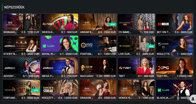 Planbet élő kaszinó 