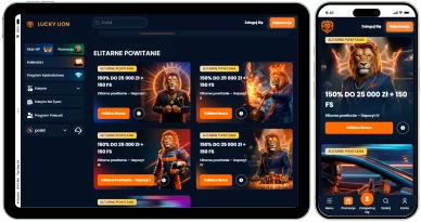 Elitarne powitanie Bonusy LuckyLion — elitarne powitanie