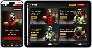 Kasyno Jokery — sportowe bonusy