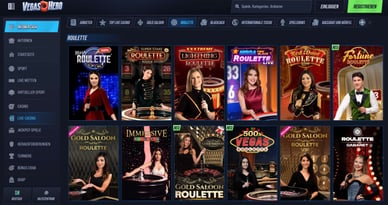 VegasHero Live Roulette Online Casino