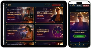 Bonusy powitalne w Vip Casino