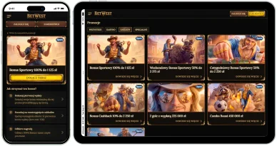 Sportowe bonusy w Casino BetWest