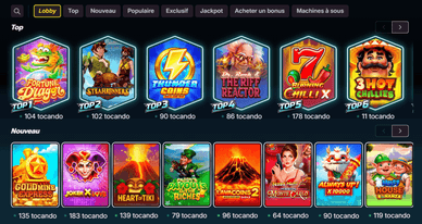 Slots populares e jogos variados no casino em linha Daytona Spins