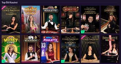 Naobet  Élő kaszinó