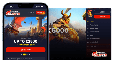 Slota Casino officiella hemsida. Recension av Znaki FM