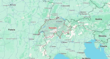 Svizzera sulla mappa cartina svizzera