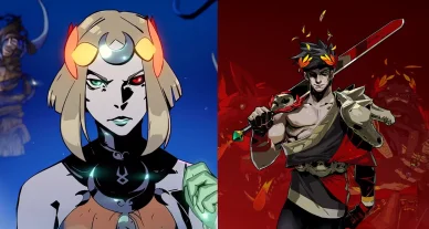 Illustration de Hades 2 montrant Zagreus et Mélinoé ensemble.