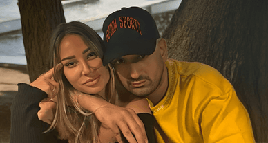 Haftbefehl und Nina beim Spaziergang