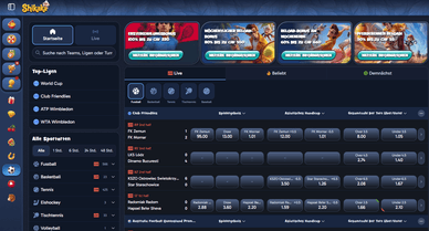 Sportwetten im Shikaka Casino