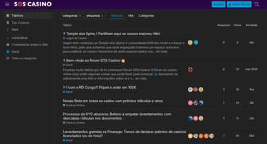 Forum SOS Casino para os portugueses