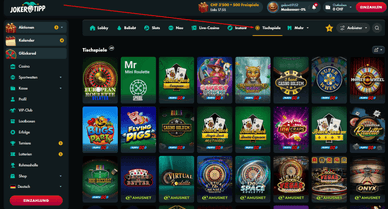 Tischspiele im JokerTipp Casino