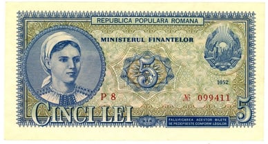 5 román lej, 1952