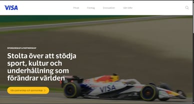 Officiell webbplats för betalningssystemet Visa