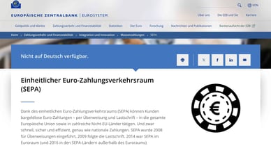 SEPA Webseite Screenshot