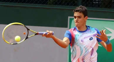 Matteo Berrettini agli esordi della carriera Matteo Berrettini da giovane