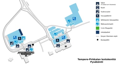 tampere lentokenttä pysäköinti