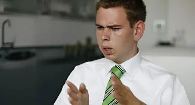 Vitézy Dávid fiatalkorában Vitézy Dávid fiatal