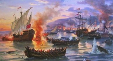 Козаки гетьмана Петра Сагайдачного здобувають Кафу