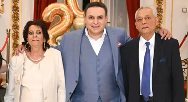 Mága Zoltán szüleivel együtt Mága Zoltán szülei