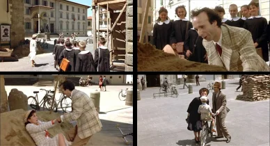 Riprese di La vita è bella ad Arezzo