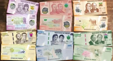 La nuova serie di banconote in guaraní paraguaiani I nuovi Guaranì del Paraguay