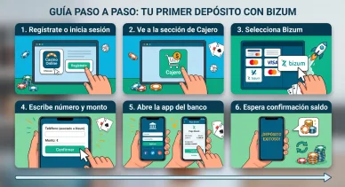 Proceso de depósito en casinos online mediante Bizum