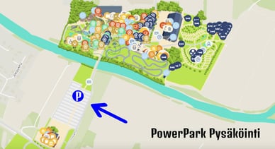 powerpark pysäköinti