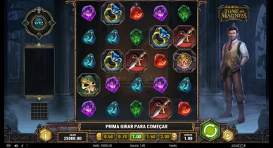 Tome of Madness slot à clusters. Tome of Madness grille de jeu 5×5.