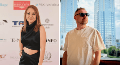 Ведучі Марія Орлова та Геннадій Вітер