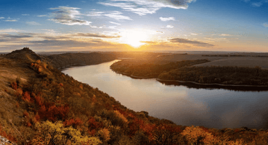 Дністровський каньйон восени