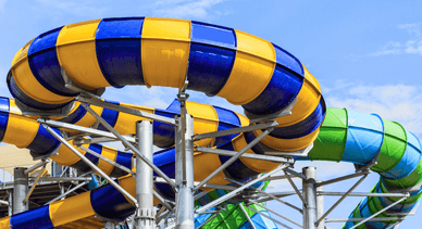 Аквапарк, зверху