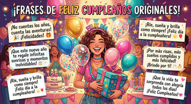 Frases de feliz cumpleaños originales