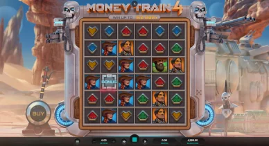 Money Train 4 déclenchement du bonus. Money Train 4 symbole Bonus.