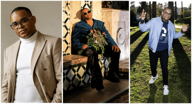 Badoxa – três fotos promocionais com diferentes looks, 2023-2025