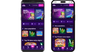 Slotrush casino mobile interface jeux.