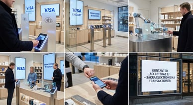 Betala med Visa-kort i butiken Betala med Visa-kort i butiken