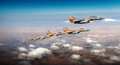 مقاتلات إسرائيلية في طريقها إلى إيران — يونيو 2025 سلاح الجو الإسرائيلي في طريقه لتنفيذ ضربة على إيران