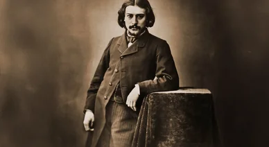 Portrait photographique d’Alphonse Daudet par Nadar au XIXᵉ siècle.