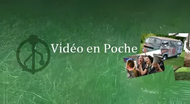 Bannière officielle Vidéo en Poche avec logo vert et visuels liés au cinéma indépendant.