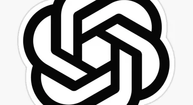 شعار شركة أوبن إي آي (OpenAI) الرائدة في تطوير تقنيات الذكاء الاصطناعي وتشات جي بي تي (ChatGPT)